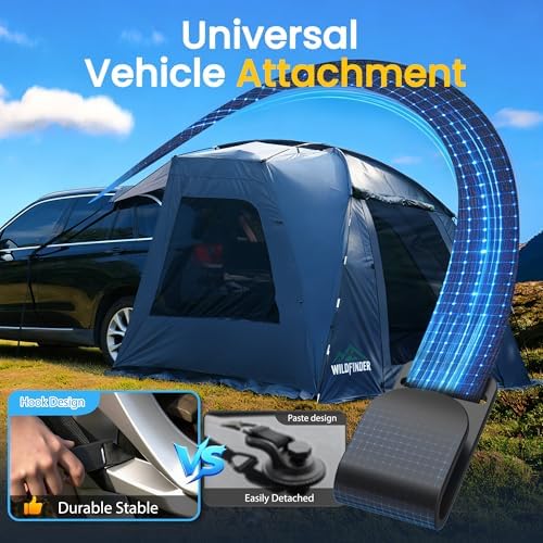 WildFinder SUV Tent, Car Tents for Camping, SUV Tailgate Tent for Family