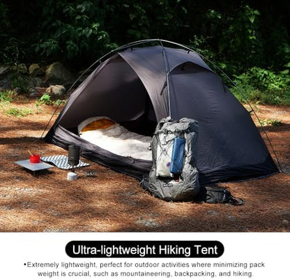 Soomloom Hiking Tent RENATTA 2P Lightweight Spacious Comfortable Camping Windproof Waterproof UV Protection Ventilation Easy Setup 2-Person Camping Shelter