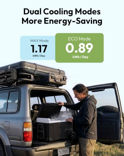 EUHOMY 37QT 12 Volt Refrigerator, -4℉~68℉ Portable Freezer, for Car