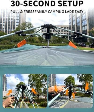 2/4 Person Instant Camping Tent 30s Quick Setup Waterproof Outdoor Tent