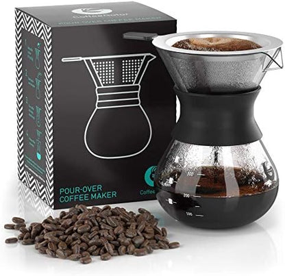 Coffee Gator Pour Over Coffee Maker Portable - 10.5oz