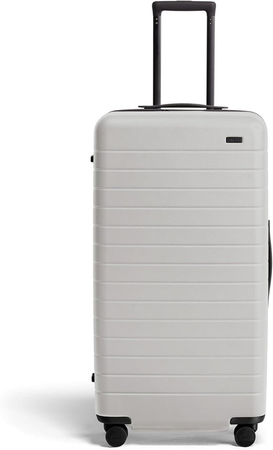 Away Large Trunk Luggage, 31 Inch Hardside Suitcase with Spinner Wheels, Lightweight & Durable, TSA Lock, Ideal for Long Trips, Cloud Gray