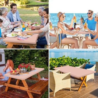 homing Rectangle Table Cloth Cover 4 Foot Elastic Fitted Tablecloth