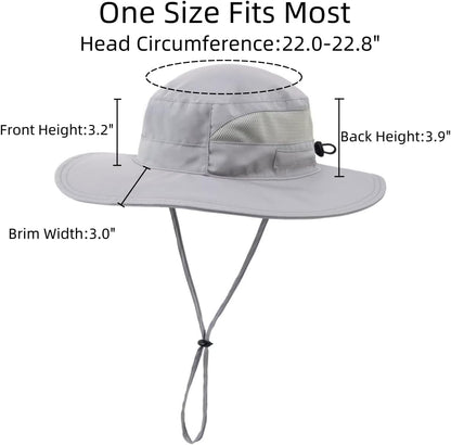 Connectyle Women's UPF 50+ Sun Hat UV Protection Wide Brim Bucket Hat Summer Beach Hats Fishing Hiking Outdoor Safari Hats