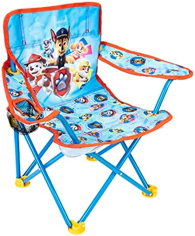 Paw Patrol Kids Camping Chair, Camp Fold N Go Chair with Carry Bag