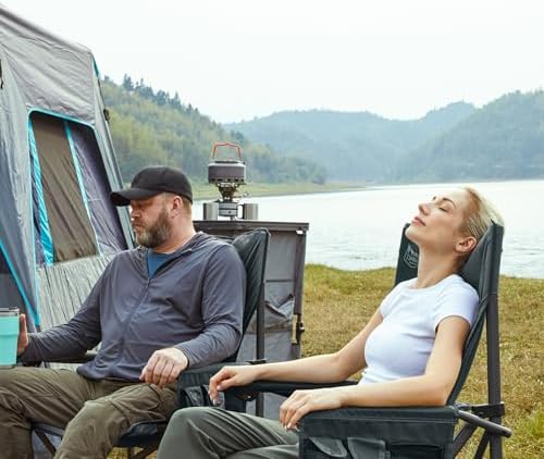 TIMBER RIDGE Oversized Folding Camping Chair High Back 500lbs