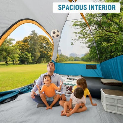 CAMPROS CP Tents for Camping 2/4/6 Person, Waterproof Windproof Dome Tent