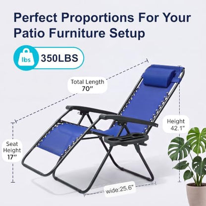 Homall Zero Gravity Chair, Foldable Patio Recliner