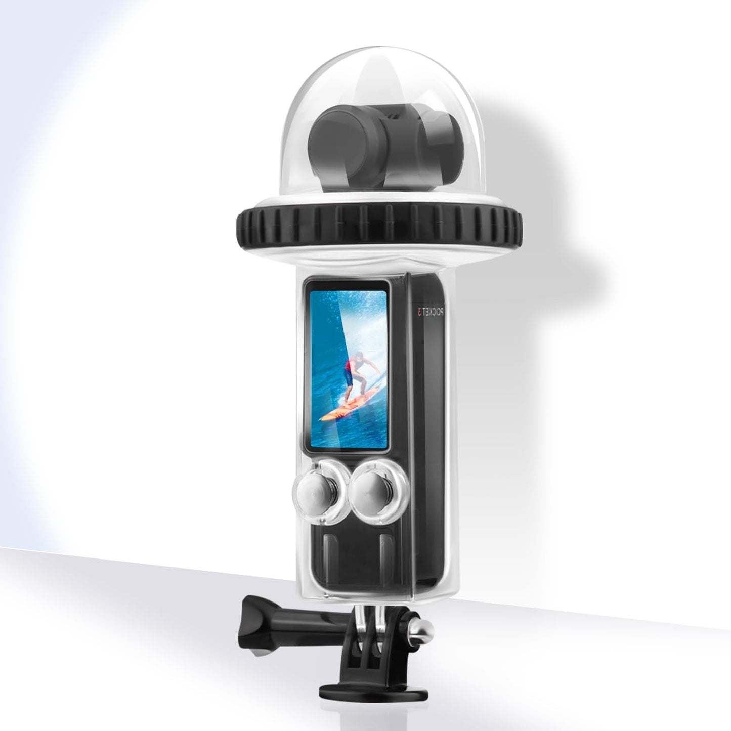 40M (131ft) Osmo Pocket 3 Underwater Dive Case Housing Protective Housing Shell for DJI Osmo Pocket 3 Waterproof Accessories-Transparent