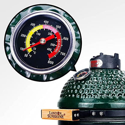 London Sunshine Ceramic Charcoal BBQ Kamado Griller - Portable Tabletop The Cadet Series Smoker