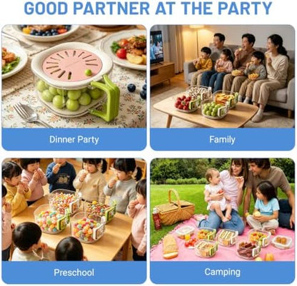 Berry Washing Bowl, Colander Strainer Fridge Organizer Storage Container with Switchable Lid, Fruit Veggie Wash Basket and Draining Bowl, Multifunctional Produce Washer for Kitchen Fridge