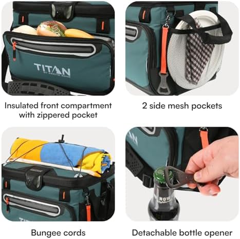 Titan Zipperless HardBody Cooler, Keeps Ice 2 Days