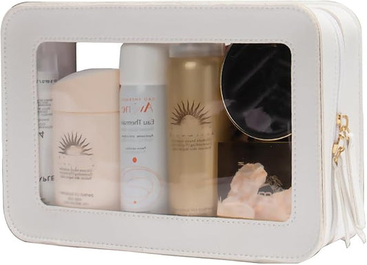 Clear Makeup Bag Small, TSA Approved Portable Toiletry Bag - Image 2