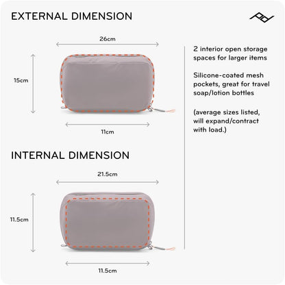 Peak Design Wash Pouch, Kelp, Weatherproof Travel Toiletry Bag, Upright or Hanging Toiletry Kit with Pockets, Magnetic Toothbrush Pocket, Wide UltraZip Opening, Toiletry Bag for Men and Women