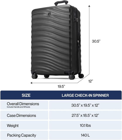 Travelpro Maxlite Air V2 Hardside Expandable Checked Luggage, 8 Spinner Wheels, Lightweight Hard Shell Suitcase, TSA lock, Teal, Checked Large 28-Inch