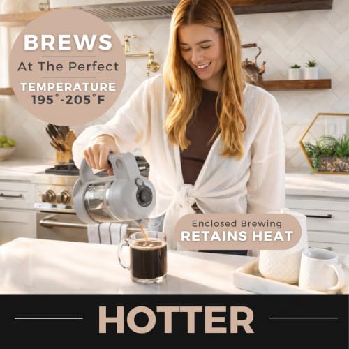 VINCI Micro Café Brewer Compact Coffee Maker for K-Cups & Grounds (Gray)