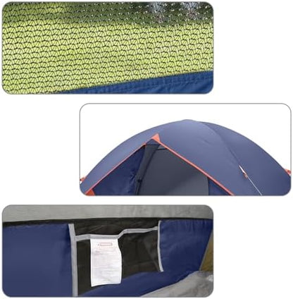 unp 6 Person 4 Season Dome Tent, Easy to Set Up for Camping & Hiking, Lightweight & Portable, Green