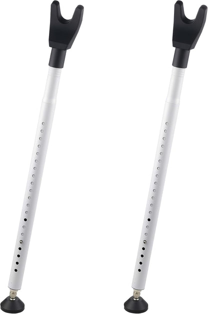 2 Pack Door Security Bar & Sliding Patio Door Lock Bar – Heavy Duty Adjustable Door Stopper for Home, Apartment, Hotel Travel – No Tools Needed, Fits Hinged & Sliding Doors, Iron Construction