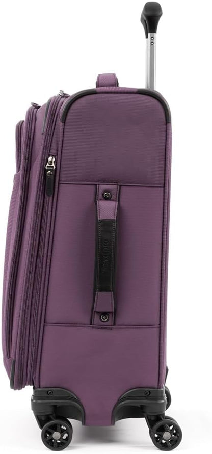 Travelpro Tourlite Softside 2-Piece Set, Expandable Luggage with 4 Spinner Wheels, Lightweight Suitcase, 21" Carry-On, 29 Check Large, Deep Purple