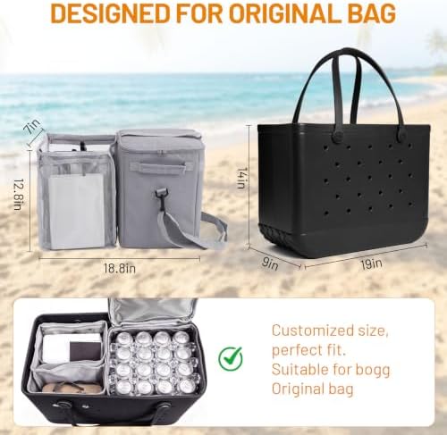 2-in-1 Cooler Organizer Insert for Bogg Bag XLarge,Cooler Insert for Bogg