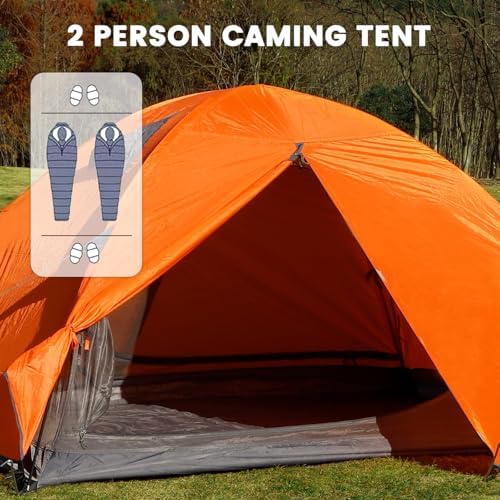 Treefox Camping Tent 2 Person Tent Waterproof Tent Portable Dome Tents