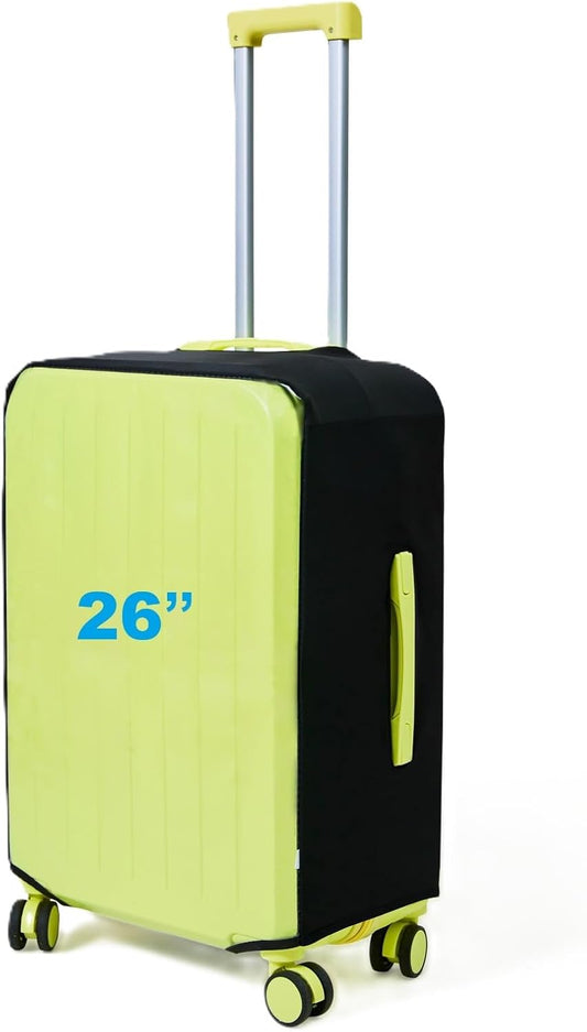 Clear Luggage Cover Protectors For Suitcases,Elastic Transparent waterproof PVC Suitcase Covers Protector Fit 20-30 Inch wheeled Luggage (26")