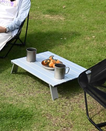 iClimb Ultralight Compact Mini Beach Picnic Folding Table with Carry Bag
