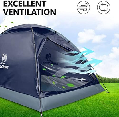 CAMEL CROWN Tents for Camping 2/3/4/5 Person Camping Dome Tent, Waterproof,Spacious, Lightweight Portable Backpacking Tent for Outdoor Camping/Hiking