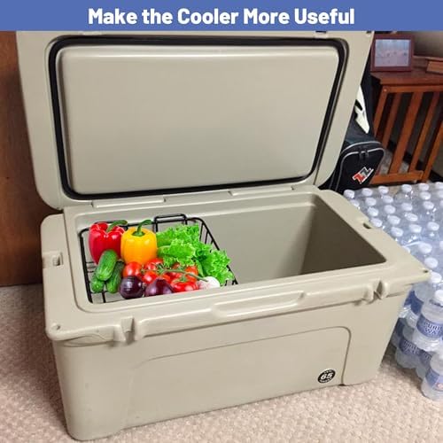 50 & 65 qt Cooler Basket, Compatible with YETI Tundra 50/65 Coolers, Stainless Steel Storage Wire Cooler Rack