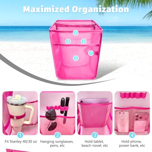XYFuuee 2-in-1 Cooler Organizer Insert for X Large Bogg Bag Accessories, PEVA Portable Leak-Proof Ice Chest, Lightweight Mesh Divider Inserts Pouch with 4Fastener for XL Bog Beach Rubber Tote