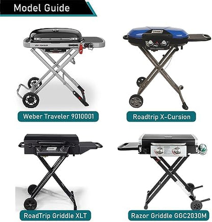 ZJYWSCH Grill Cover for Weber Traveler Portable Gas Grill 9010001 Weber Traveler Grill Cover Heavy Duty Waterproof for Razor Griddle GGC2030M Coleman Roadtrip X-Cursion