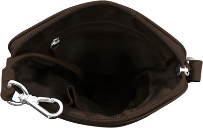 ili New York Genuine Leather Crossbody Bags for Women - Premium RFID Blocking Shoulder Bag Organizer with Adjustable Strap