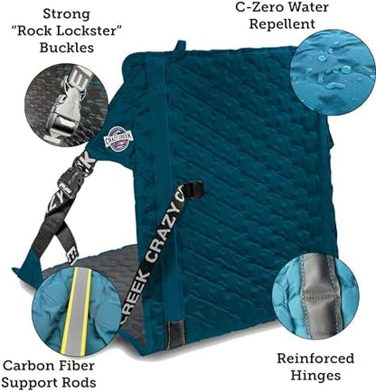 CRAZY CREEK PRODUCTS RED LODGE- MONTANA - USA 2.0 HEX Original Chair, Aleutian Blue/Slate, 1024-185