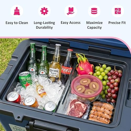 Acrylic Cooler Divider Insert Compatible with Ninja FrostVault