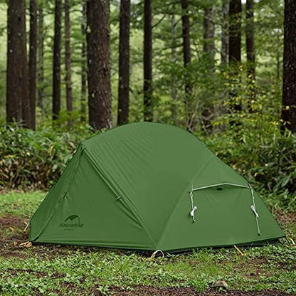 Naturehike Mongar 2-Person 3-Season Backpacking Tent Lightweight Waterproof Double Layer Easy Setup Camping Hiking Tent with Footprint