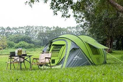ThreeBears Instant Pop-Up Tent–2 Person Tent with Easy Automatic Setup, Ideal for Camping, Traveling, and Outdoor Adventures. Quick and Convenient Assembly