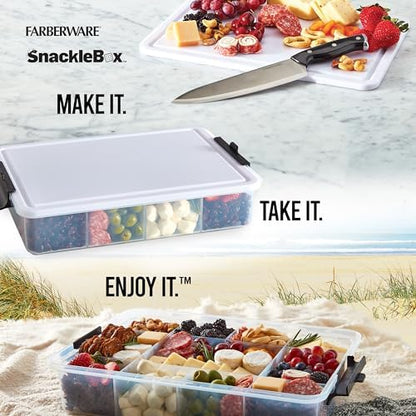 Farberware Build-A-Board 11 x 16 Inch Poly Snacklebox with Lid