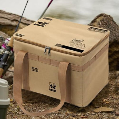 42L Camping Cooler Bag Khaki