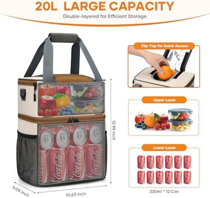 Maelstrom Insulated Lunch Bag, Leakproof Lunch Box with Quick Access Lid