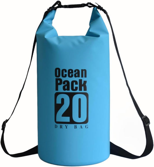 Dry Bag Waterproof Backpack 5L/10L/20L/30L Roll Top Waterproof Bag,Floating Dry bags for Kayaking,Swimming,Boating,Camping,Beach.