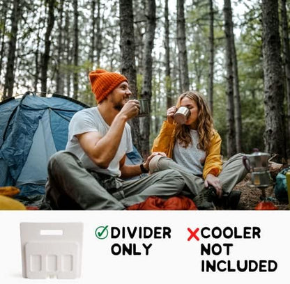 Above Sea Level Ice Pack Divider Compatible with YETI Coolers - Choose Your Size (Tundra Haul, 35/45, 65, Roadie 32, 48/60) - Freeable Cooler Insert for Tundra and Roadie Ice Chests