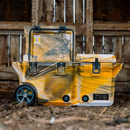 Wyld Gear 65 Quart Dual Compartment Hard Cooler with Wheels