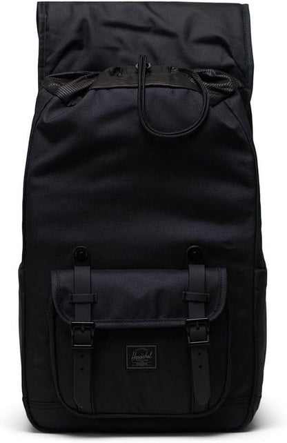 Herschel Supply Co. Little America Mid, Black Tonal, One Size