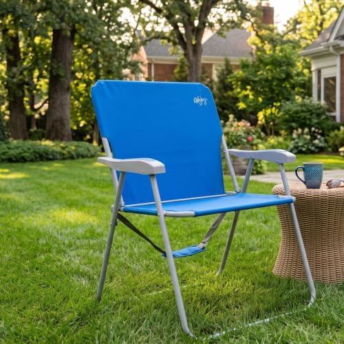 #WEJOY Folding Beach Chairs for Adults, High Back Lightweight for Camp Lawn