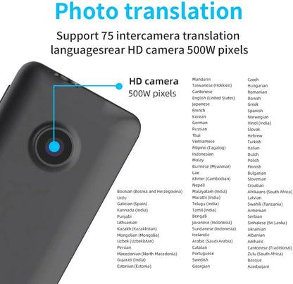 Language Translator Device, Traductor - 2025 Upgraded ChatGPT AI Translator No WiFi Needed, Instant Two-Way 138 Language Voice Translator, Offline/Recording/Photo Translation for Business Travel Study