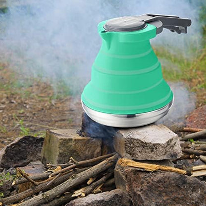 Geiserailie 1.5l Portable Collapsible Kettle Camping Pot