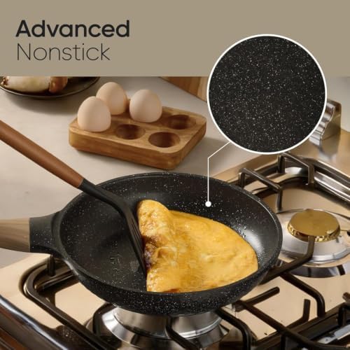 CAROTE 39pcs Nonstick Cookware Sets, Pots and Pans Set with Bakeware