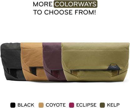 Peak Design Field Pouch V2, Eclipse, 2-in-1 Organizer and Sling Bag, Adjustable Shoulder Strap and Integrated Belt Loops, Weatherproof Nylon Canvas, Organizer Pouch or Carry Bag for Men and Women