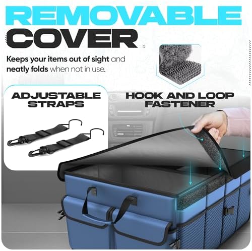 FORTEM Trunk Organizer - Foldable Car Organizer & Storage for SUVs & Trucks