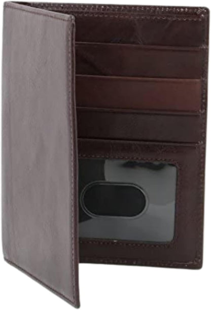 Passport Wallet Executive Boarding Pass Holder Radish Brown made with Cow Leather